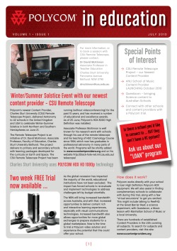 Special Points of Interest