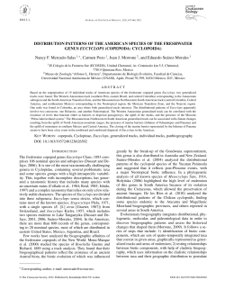 DISTRIBUTION PATTERNS OF THE AMERICAN SPECIES OF THE