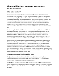 The Middle East: ​Problems and Promises