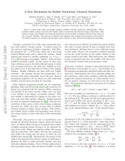 A New Mechanism for Bubble Nucleation: Classical Transitions