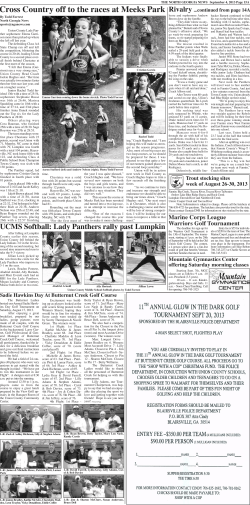 Cross Country off to the races at Meeks Park