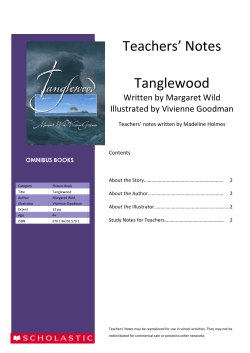 Teachers` Notes Tanglewood