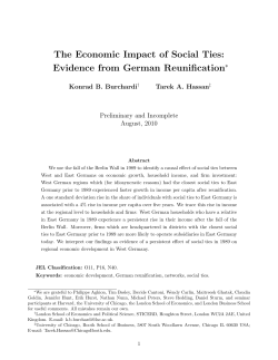 The Economic Impact of Social Ties: Evidence - STICERD