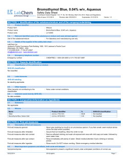 Bromothymol Blue, 0.04% w/v, Aqueous