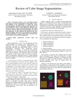 Review of Color Image Segmentation