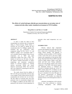 The Effects of Varied Hydrogen Chloride Gas Concentrations on