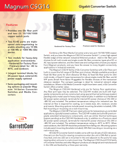 Magnum CSG14 - Belden Solutions