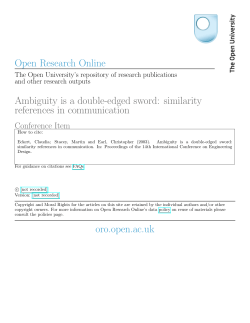 Ambiguity is a double-edged sword: similarity references in
