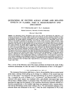 QUENCHING OF EXCITED ALKALI ATOMS AND RELATED