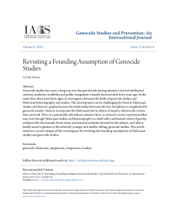 Revisiting a Founding Assumption of Genocide Studies