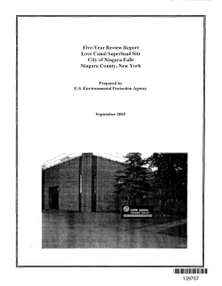 five-year review report, love canal superfund site, city of niagara falls