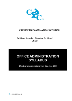 office administration syllabus