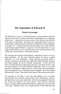 The Deposition of Edward II