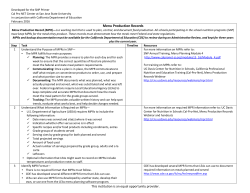 Menu Production Records - Cal-Pro-NET