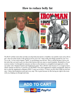 How to reduce belly fat