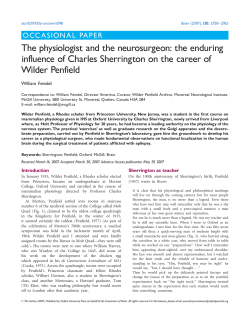 the enduring influence of Charles Sherrington on