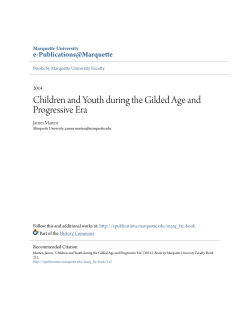 Children and Youth during the Gilded Age - e