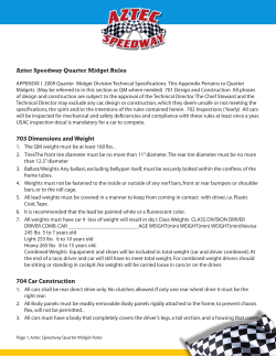 Quarter Midget Rules