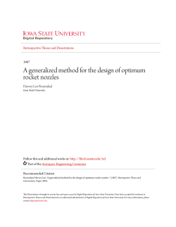 A generalized method for the design of optimum rocket nozzles