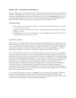 McCarthyism and the Red Scare