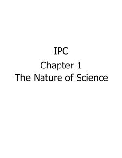 IPC Chapter 1 The Nature of Science