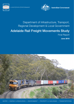 Adelaide Rail Freight Movements Study