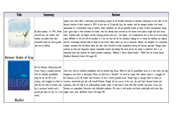 Title Summary Review - The Park School of Baltimore