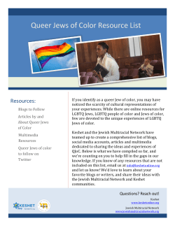 Queer Jews of Color Resource List