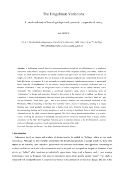 The Umgebinde Variations