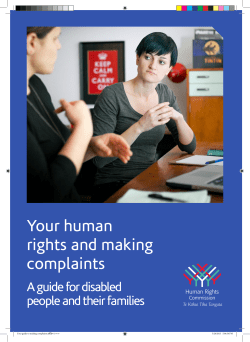 Your human rights and making complaints