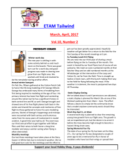 ETAM Tailwind - East Texas Aeromodelers