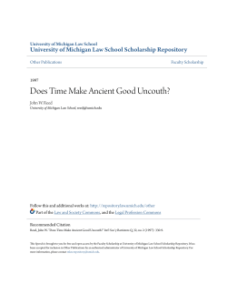 Does Time Make Ancient Good Uncouth?