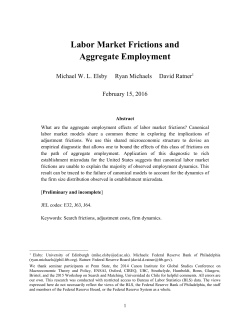 Labor Market Frictions and Aggregate Employment