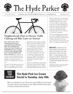 July/August, 2016 - Hyde Park Neighborhood Association