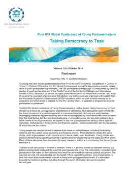 Taking Democracy to Task