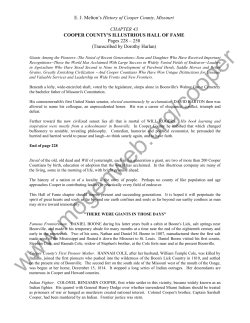 Melton`s History of Cooper County - Chapter 43