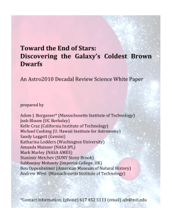 Discovering the Galaxy`s Coldest Brown Dwarfs