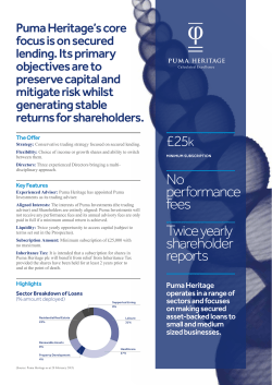25k No performance fees Twice yearly shareholder reports