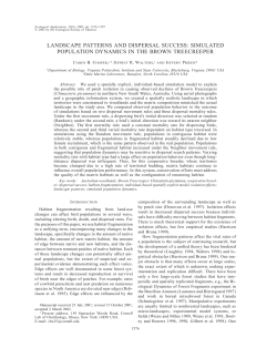 landscape patterns and dispersal success