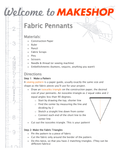 Fabric Pennants - the makeshop show