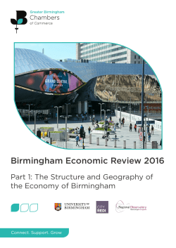 The Structure and Geography of the Economy in Birmingham