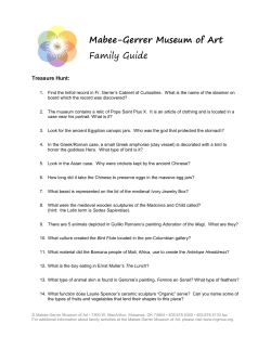 Mabee-Gerrer Museum of Art Family Guide