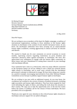 OL German NOC - World Organisation Against Torture