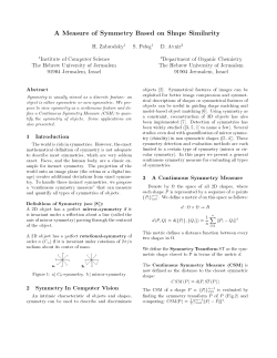 A Measure of Symmetry Based on Shape Similarity