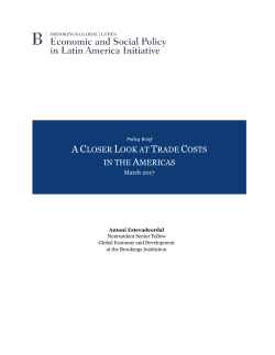 a closer look at trade costs in the americas