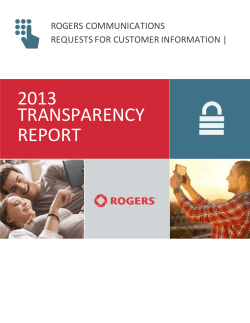 2013 transparency report