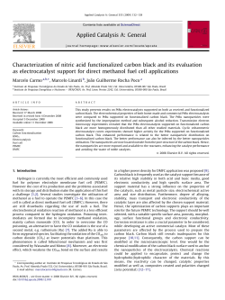 Characterization of nitric acid functionalized carbon black