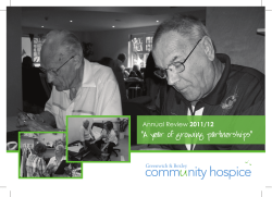 2011/12 - Greenwich and Bexley Community Hospice