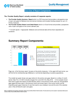 Overview of Report Components