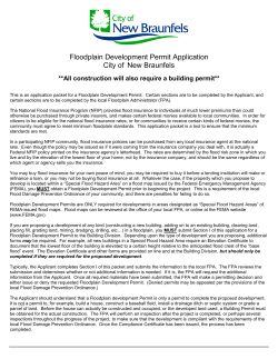 Floodplain Development Permit Application